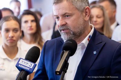 zdjęcie z konferencji prasowej Rzeszów Europejskim Miastem Sportu 2026, fot. Grzegorz Bukała, Urząd Miasta Rzeszowa