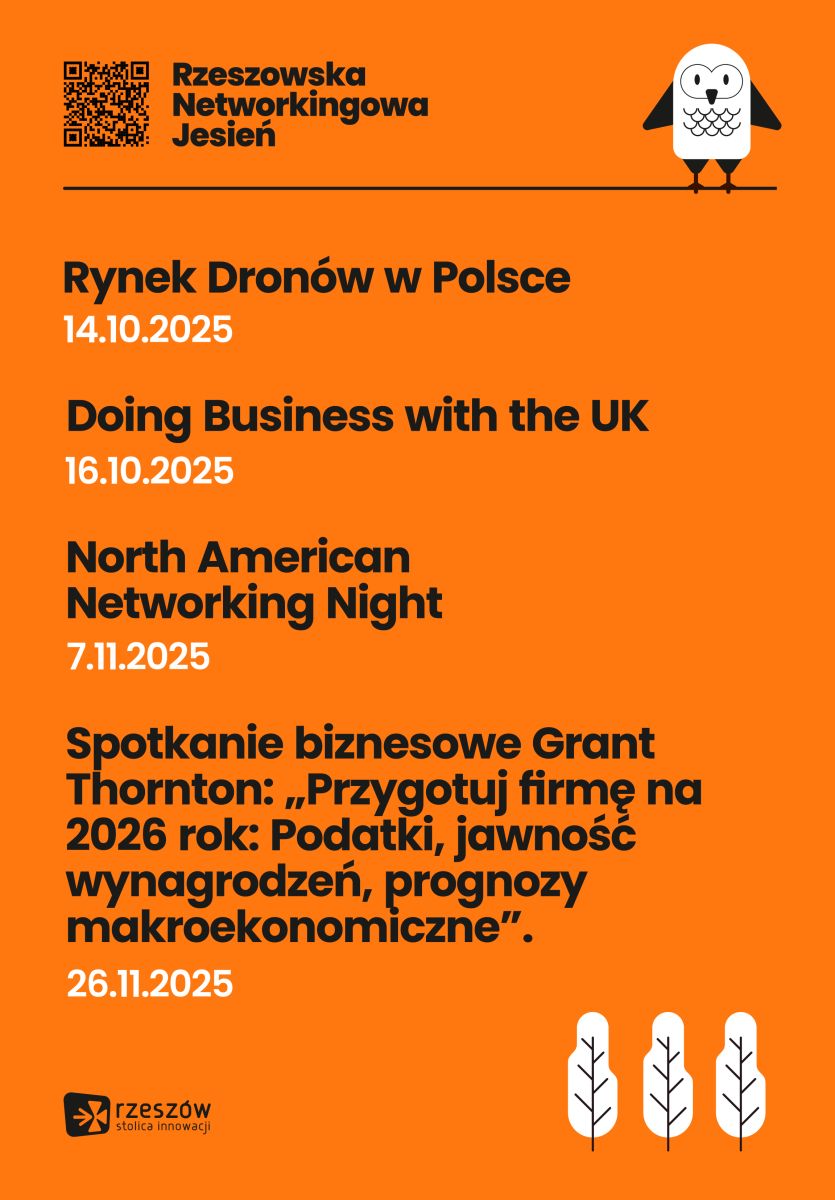 Grafika dekoracyjna - banner Jesień networkingowa