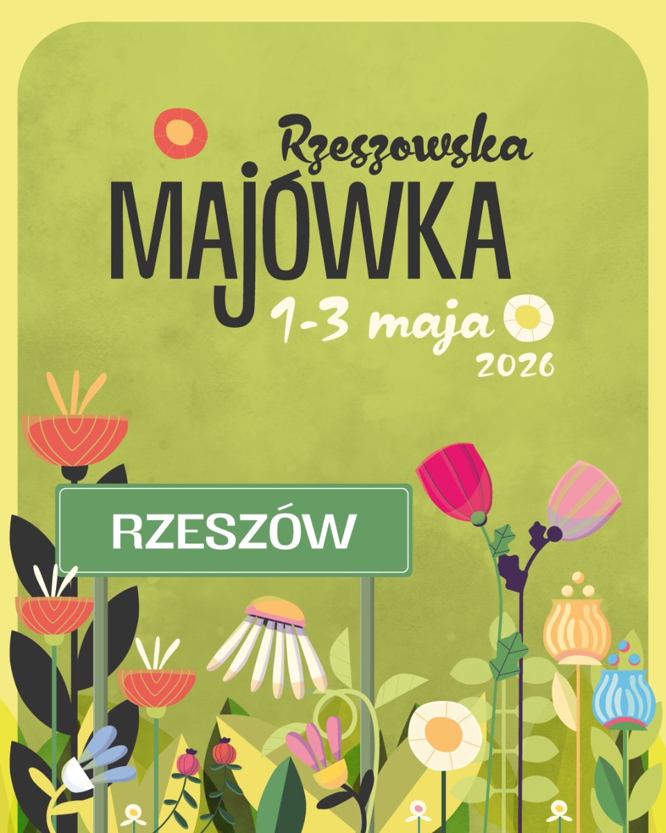 grafika promująca rzeszowską Maj&oacute;wkę