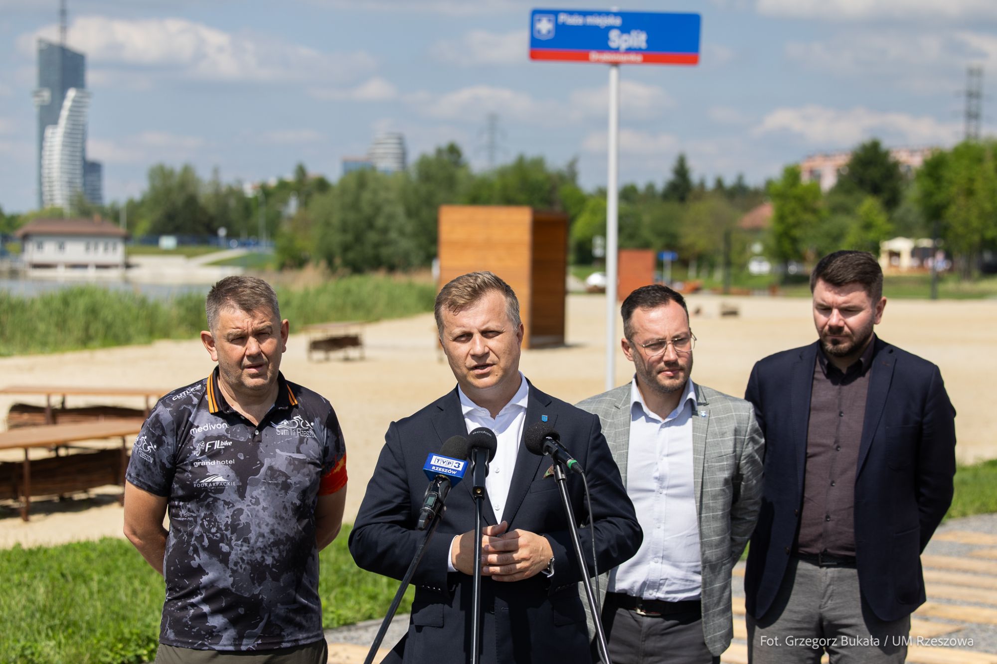 konferencja prasowa Triathlon Rzesz&oacute;w 2026 r., fot. Grzegorz Bukała, Urząd Miasta Rzeszowa
