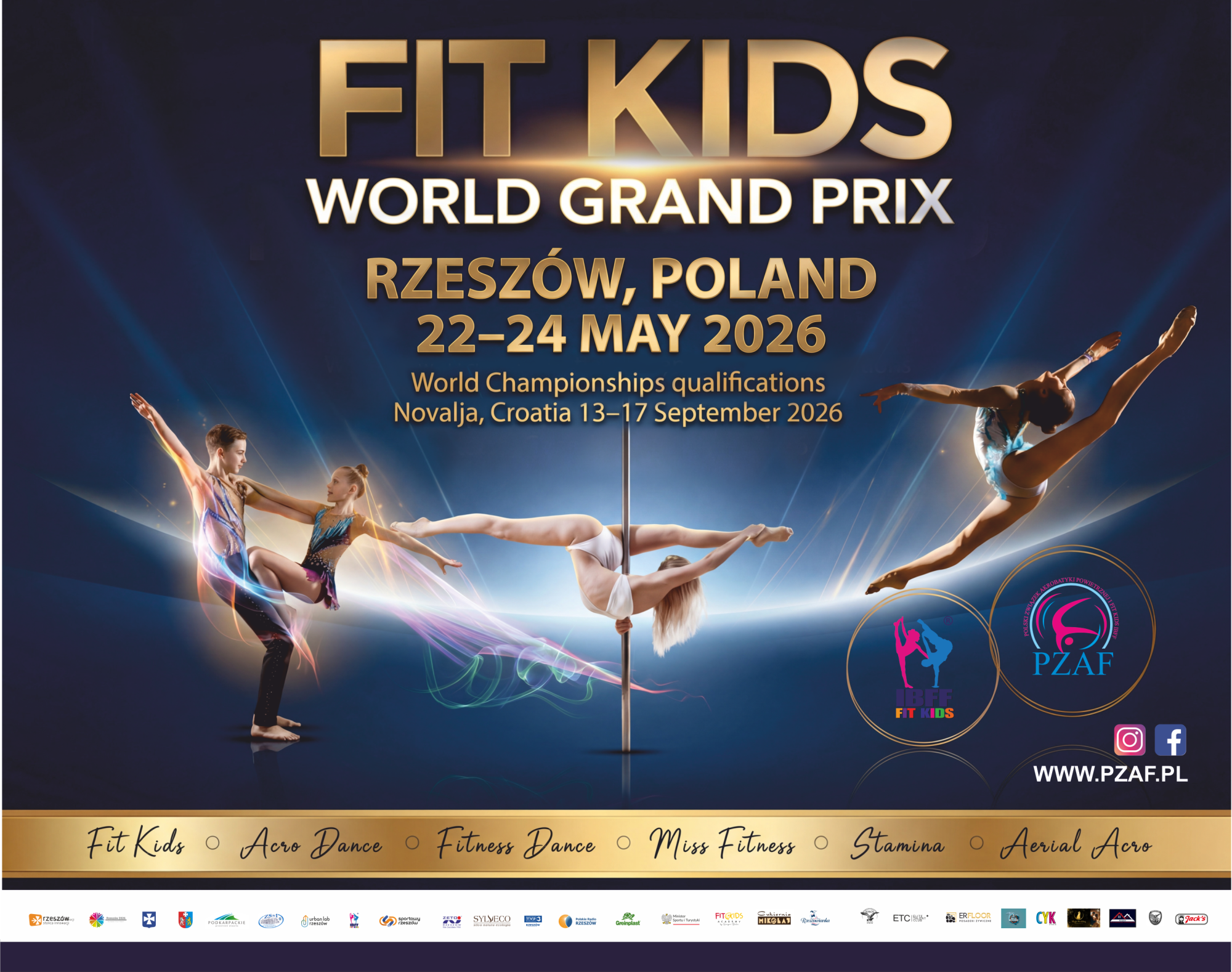 plakat promujący Fit Kids World Grand Prix 2026