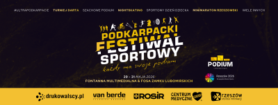 plakat promujący Podkarpacki Festiwal Sportowy