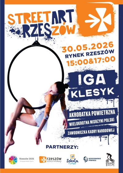 grafika promująca występ Igi Klesyk