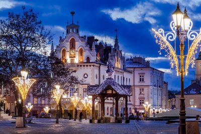 Oświetlenie świąteczne miasta, fot. Tadeusz Poźniak