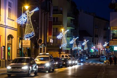 Oświetlenie świąteczne miasta, fot. Tadeusz Poźniak