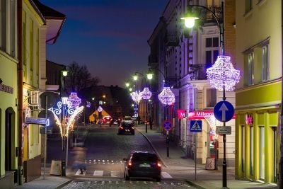 Oświetlenie świąteczne miasta, fot. Tadeusz Poźniak