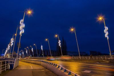 Oświetlenie świąteczne miasta, fot. Tadeusz Poźniak