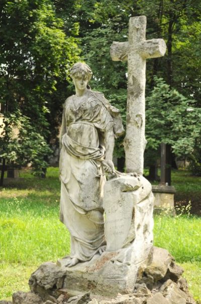 Stary Cmentarz. Pomnik J&oacute;zefa Haliskiego autorstwa Juliana Markowskiego ze Lwowa, wnuka Johanna Schimsera. Fot. E. Hardt